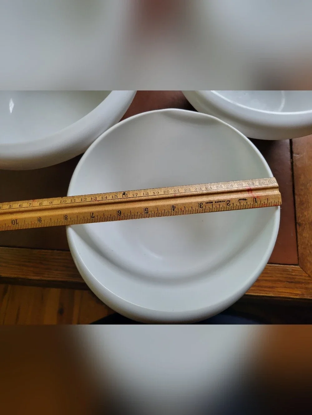 3 White Nesting Mixing Bowls Made In USA